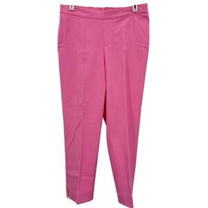 Isaac Mizrahi Live! Pink Pull On Ankle Pants Womens Size 2P Petites Stretchy